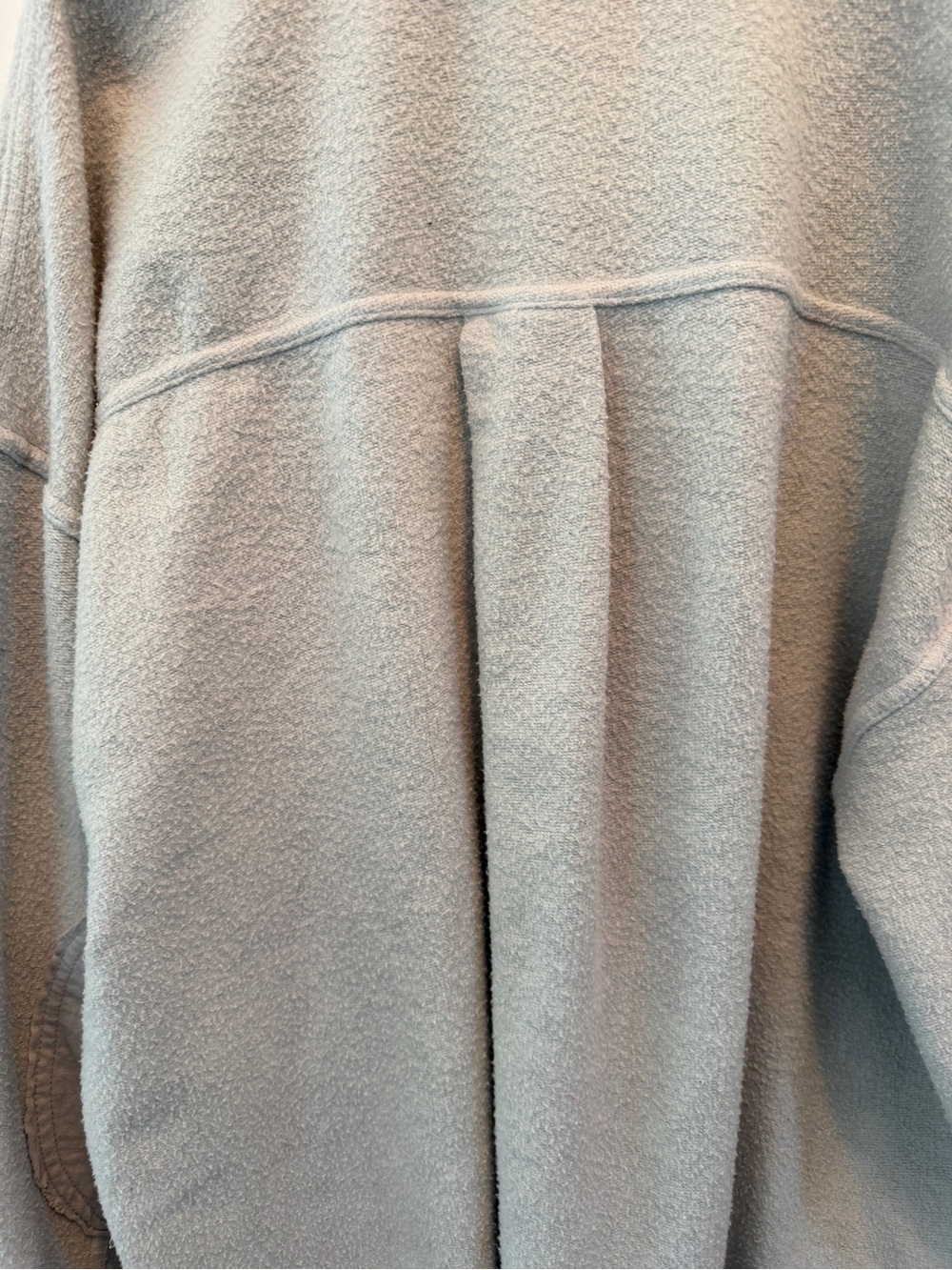 Free People Pale Blue Teddy Button-Front Jacket - Picture 6 of 8